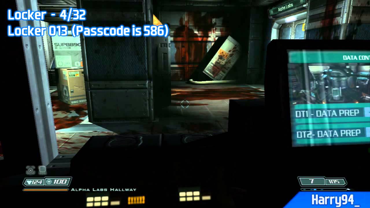 doom 3 lost mission codes